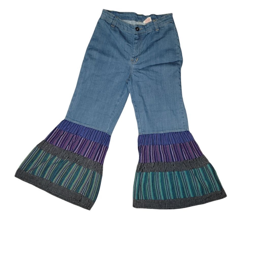 GYPSY ROSE PANTS DENIM BELL BOTTOMS